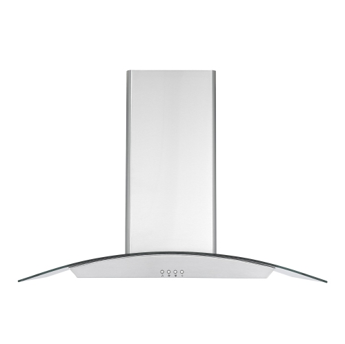 Ancona 36" Island Glass Range Hood in Stainless Steel