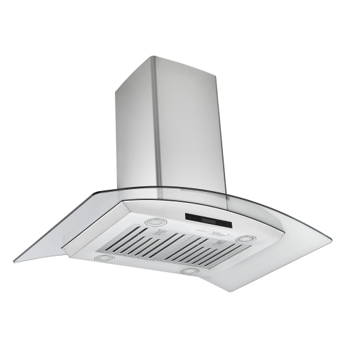 Ancona IGCB636 36" Island Glass Range Hood in Stainless Steel