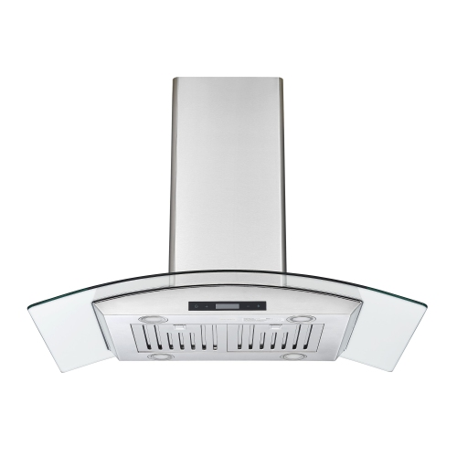 Ancona IGCB636 36" Island Glass Range Hood in Stainless Steel
