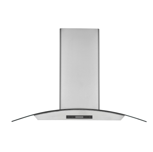 Ancona IGCB636 36" Island Glass Range Hood in Stainless Steel