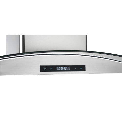 Ancona IGCB636 36" Island Glass Range Hood in Stainless Steel