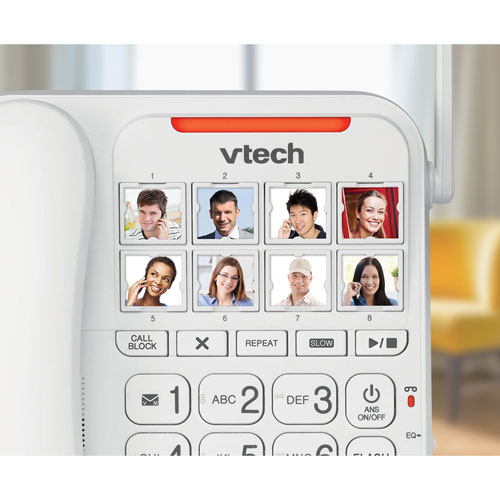 VTech CareLine Amplified Corded Phone with DECT 6.0GHz Cordless Phone (SN5147)