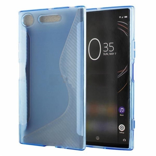 【CSmart】Ultra Thin Soft TPU Silicone Jelly Bumper Back Cover Case for Sony XZ1, Blue