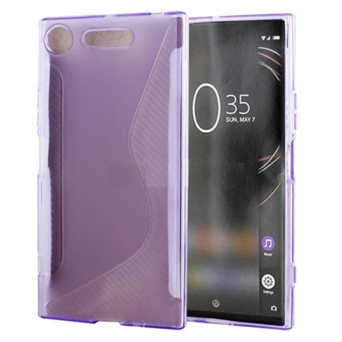 【CSmart】Ultra Thin Soft TPU Silicone Jelly Bumper Back Cover Case for Sony XZ1, Purple