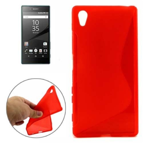 【CSmart】 Ultra Thin Soft TPU Silicone Jelly Bumper Back Cover Case for Sony XA1, Red