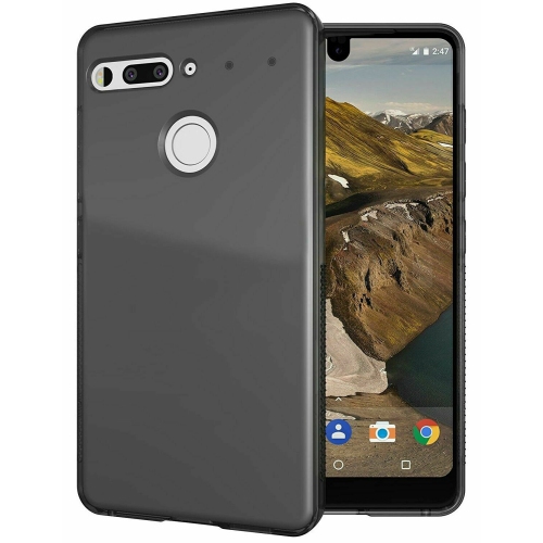 CSMART  【】Ultra Thin Soft Tpu Silicone Jelly Bumper Back Cover Case for Essential Phone Ph-1, Smoke Color