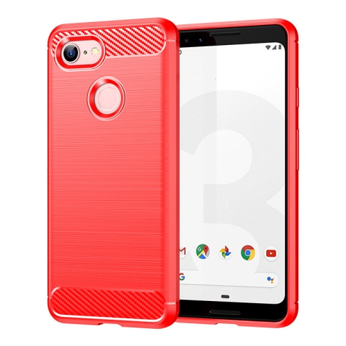 Étui en métal brossé rouge PANDACO pour Pixel 3a XL de Google