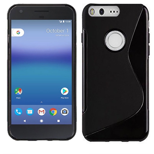 【CSmart】 Ultra Thin Soft TPU Silicone Jelly Bumper Back Cover Case for Google Pixel, Black