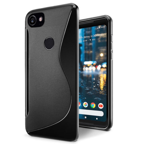 【CSmart】 Ultra Thin Soft TPU Silicone Jelly Bumper Back Cover Case for Google Pixel 2 XL, Black