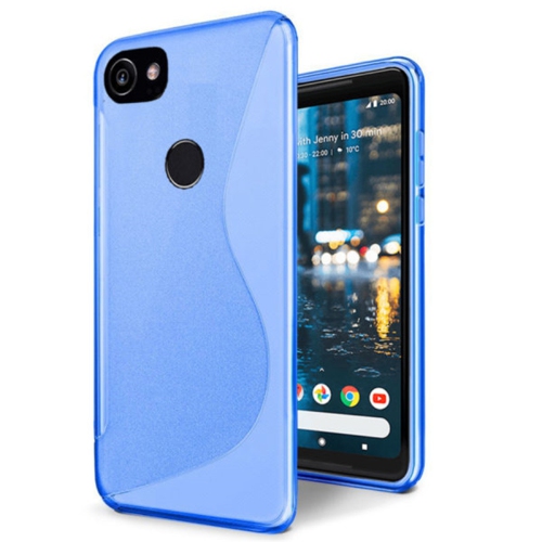 【CSmart】 Ultra Thin Soft TPU Silicone Jelly Bumper Back Cover Case for Google Pixel 2 XL, Blue