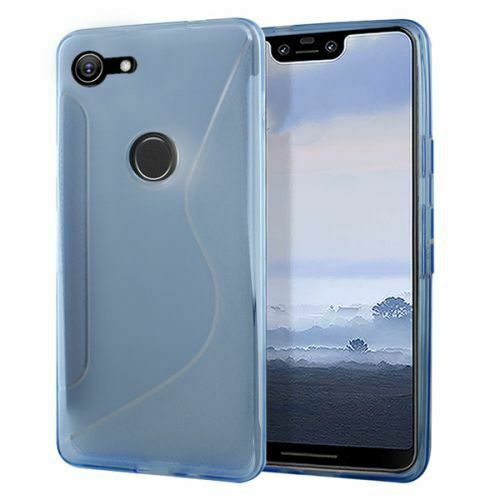 Image 1 de 1.. Étui Coque de protection arrière ultra fin et souple en silicone TPU Jelly pour Google Pixel 3a XL, bleu