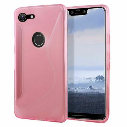 【CSmart】 Ultra Thin Soft TPU Silicone Jelly Bumper Back Cover Case for Google Pixel 3 XL, Hot Pink