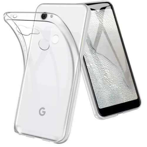 Étui Coque de protection arrière ultra fin et souple en silicone TPU Jelly pour Google Pixel 3a, Claire