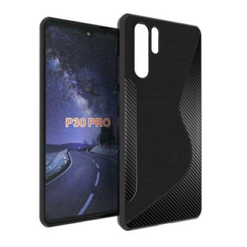 【CSmart】 Ultra Thin Soft TPU Silicone Jelly Bumper Back Cover Case for Huawei P30 Pro, Black