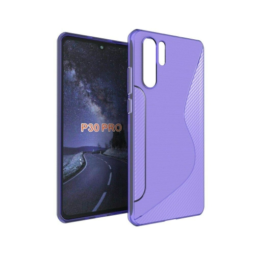 【CSmart】 Ultra Thin Soft TPU Silicone Jelly Bumper Back Cover Case for Huawei P30 Pro, Purple