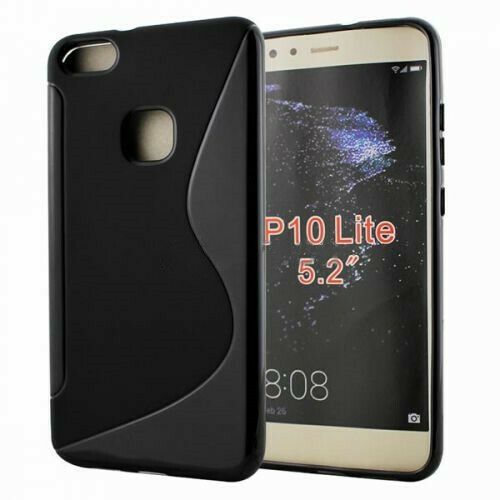 【CSmart】 Ultra Thin Soft TPU Silicone Jelly Bumper Back Cover Case for Huawei P10 Lite, Black