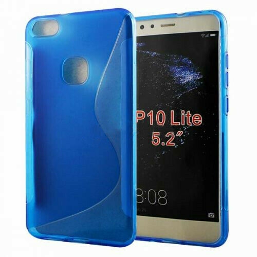 【CSmart】 Ultra Thin Soft TPU Silicone Jelly Bumper Back Cover Case for Huawei P10 Lite, Blue