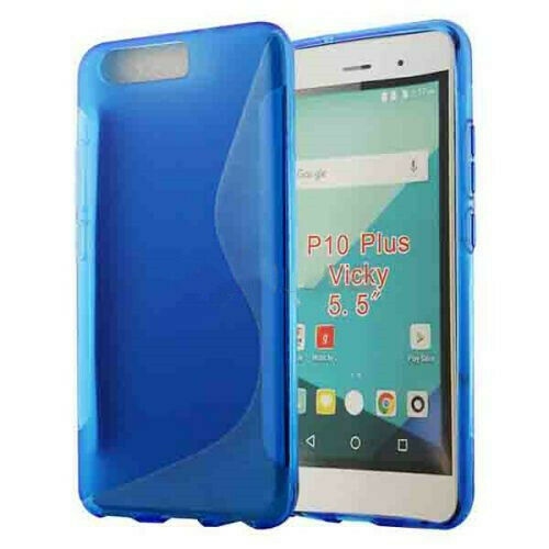 【CSmart】 Ultra Thin Soft TPU Silicone Jelly Bumper Back Cover Case for Huawei P10 Plus, Blue