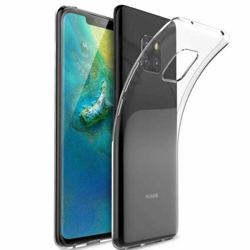 【CSmart】 Ultra Thin Soft TPU Silicone Jelly Bumper Back Cover Case for Huawei Mate 20 Pro, Transparent Clear