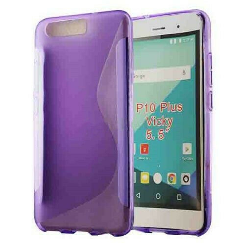 Ultra Thin Soft TPU Silicone Jelly Bumper Back Cover Case for Huawei P10 Plus, Purple