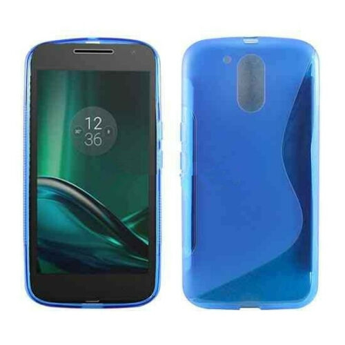 【CSmart】 Ultra Thin Soft TPU Silicone Jelly Bumper Back Cover Case for Motorola G4 Play, Blue