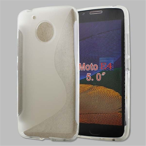 【CSmart】 Ultra Thin Soft TPU Silicone Jelly Bumper Back Cover Case for Motorola E4, Clear
