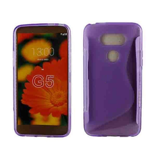 【CSmart】 Ultra Thin Soft TPU Silicone Jelly Bumper Back Cover Case for LG G5, Purple