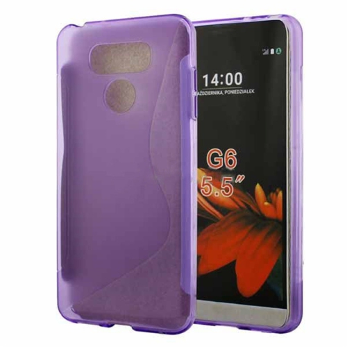 【CSmart】 Ultra Thin Soft TPU Silicone Jelly Bumper Back Cover Case for LG G6, Purple