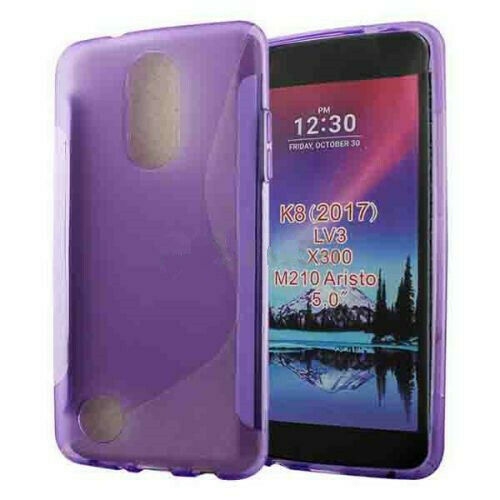 【CSmart】 Ultra Thin Soft TPU Silicone Jelly Bumper Back Cover Case for LG K4 2107, Purple