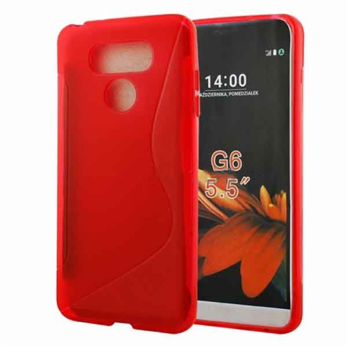 【CSmart】 Ultra Thin Soft TPU Silicone Jelly Bumper Back Cover Case for LG G6, Red