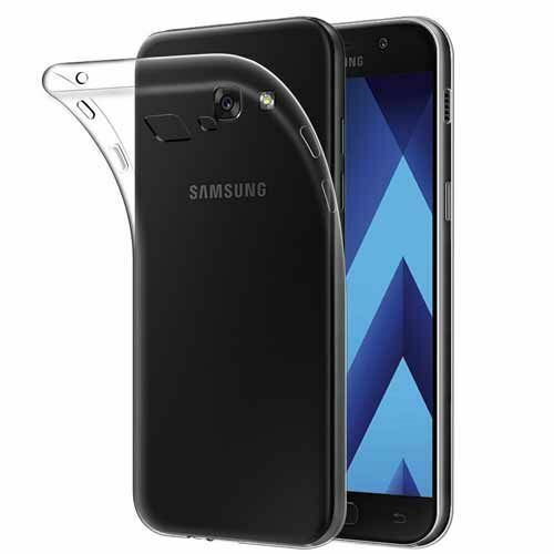 【CSmart】 Ultra Thin Soft TPU Silicone Jelly Bumper Back Cover Case for Samsung Galaxy A5 2017, Transparent Clear