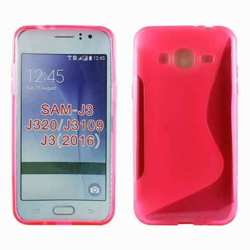【CSmart】 Ultra Thin Soft TPU Silicone Jelly Bumper Back Cover Case for Samsung Galaxy J3 2016, Pink