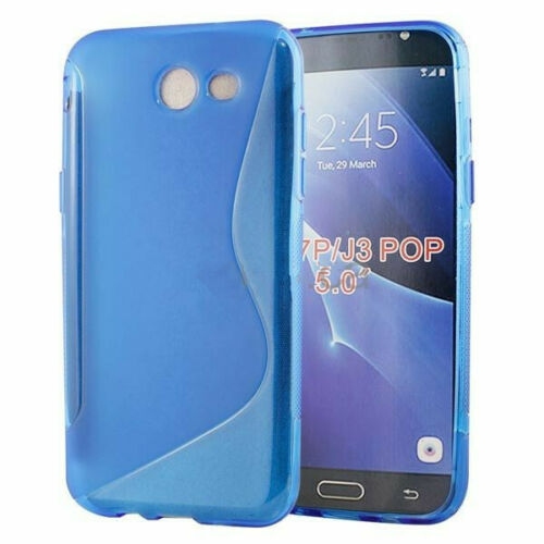【CSmart】 Ultra Thin Soft TPU Silicone Jelly Bumper Back Cover Case for Samsung Galaxy J3 Prime / J3 2017, Blue