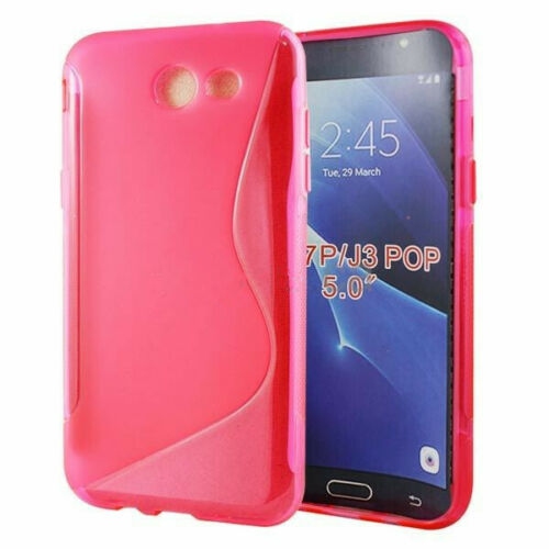 【CSmart】 Ultra Thin Soft TPU Silicone Jelly Bumper Back Cover Case for Samsung Galaxy J3 Prime / J3 2017, Hot Pink