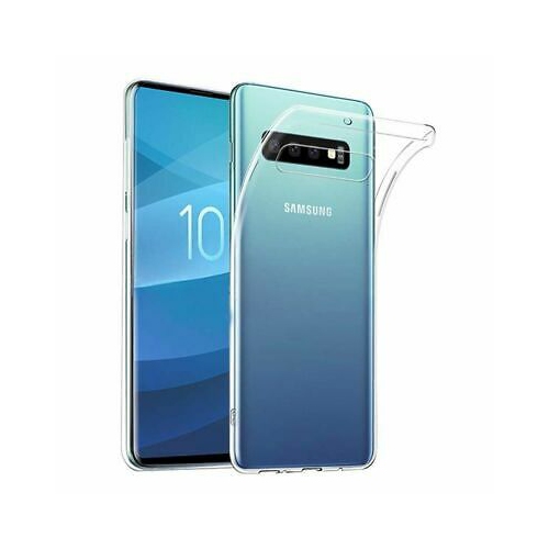 【CSmart】 Ultra Thin Soft TPU Silicone Jelly Bumper Back Cover Case for Samsung Galaxy S10, Transparent Clear