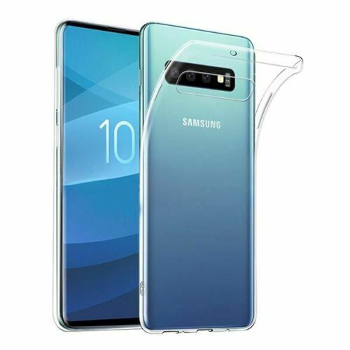 【CSmart】 Ultra Thin Soft TPU Silicone Jelly Bumper Back Cover Case for Samsung Galaxy S10 Plus, Transparent Clear