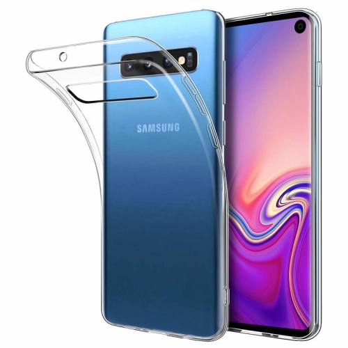 【CSmart】 Ultra Thin Soft TPU Silicone Jelly Bumper Back Cover Case for Samsung Galaxy S10e, Transparent Clear
