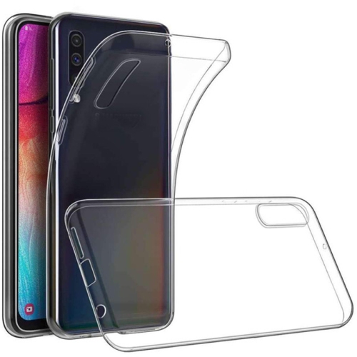 【CSmart】 Ultra Thin Soft TPU Silicone Jelly Bumper Back Cover Case for Samsung Galaxy A70, Transparent Clear