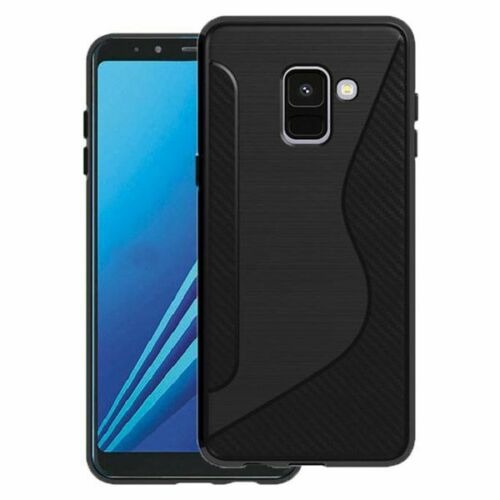【CSmart】 Ultra Thin Soft TPU Silicone Jelly Bumper Back Cover Case for Samsung Galaxy A8 2018, Black