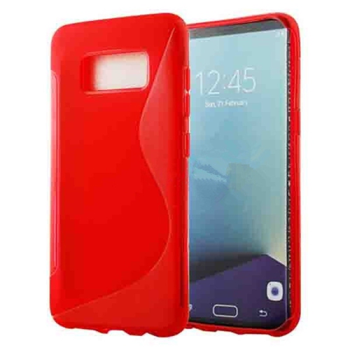 【CSmart】 Ultra Thin Soft TPU Silicone Jelly Bumper Back Cover Case for Samsung Galaxy S8 Plus, Red