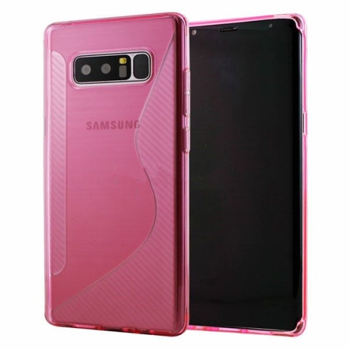 【CSmart】 Ultra Thin Soft TPU Silicone Jelly Bumper Back Cover Case for Samsung Note 8, Hot Pink