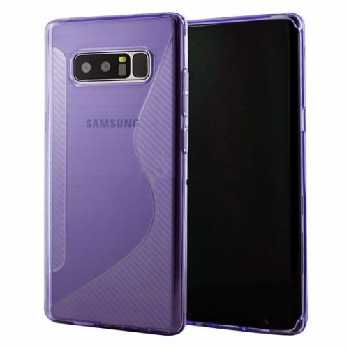 【CSmart】 Ultra Thin Soft TPU Silicone Jelly Bumper Back Cover Case for Samsung Note 8, Purple