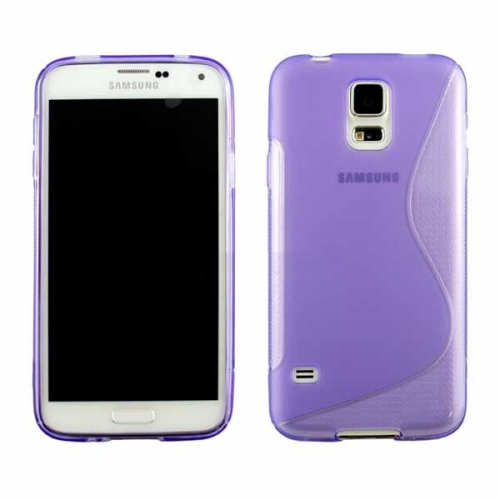 【CSmart】 Ultra Thin Soft TPU Silicone Jelly Bumper Back Cover Case for Samsung Galaxy S5, Purple