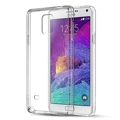 【CSmart】 Ultra Thin Soft TPU Silicone Jelly Bumper Back Cover Case for Samsung Note 4, Transparent Clear
