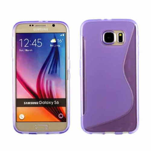 【CSmart】 Ultra Thin Soft TPU Silicone Jelly Bumper Back Cover Case for Samsung Galaxy S6, Purple