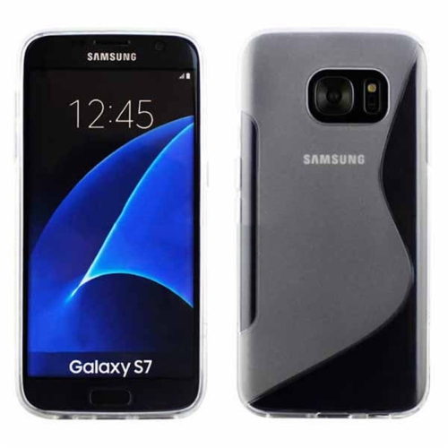 Étui de protection arrière ultra fin et souple en silicone TPU Jelly pour Samsung Galaxy S7, Clairee