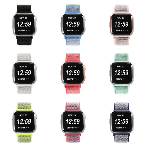 StrapsCo Woven Nylon Watch Band Strap for Fitbit Versa