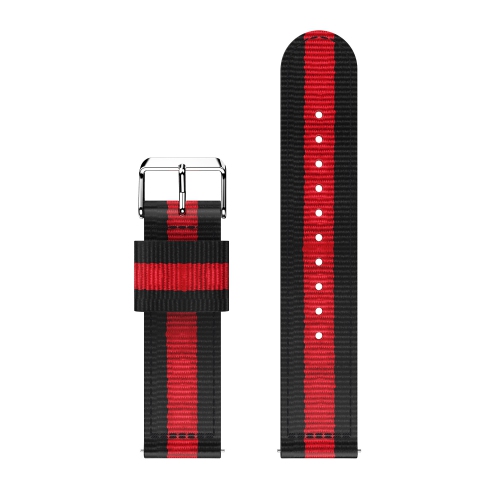 StrapsCo Multicolor Striped Nylon Watch Band Strap for Fitbit Versa