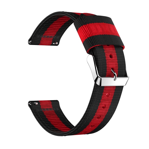 StrapsCo Multicolor Striped Nylon Watch Band Strap for Fitbit Versa