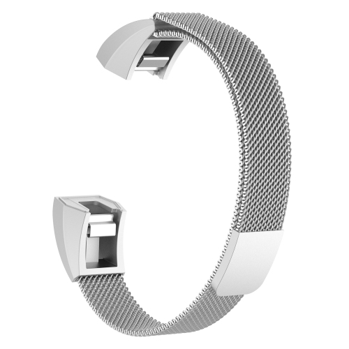 StrapsCo Stainless Steel Milanese Mesh Watch Band Strap for Fitbit Ace - Silver